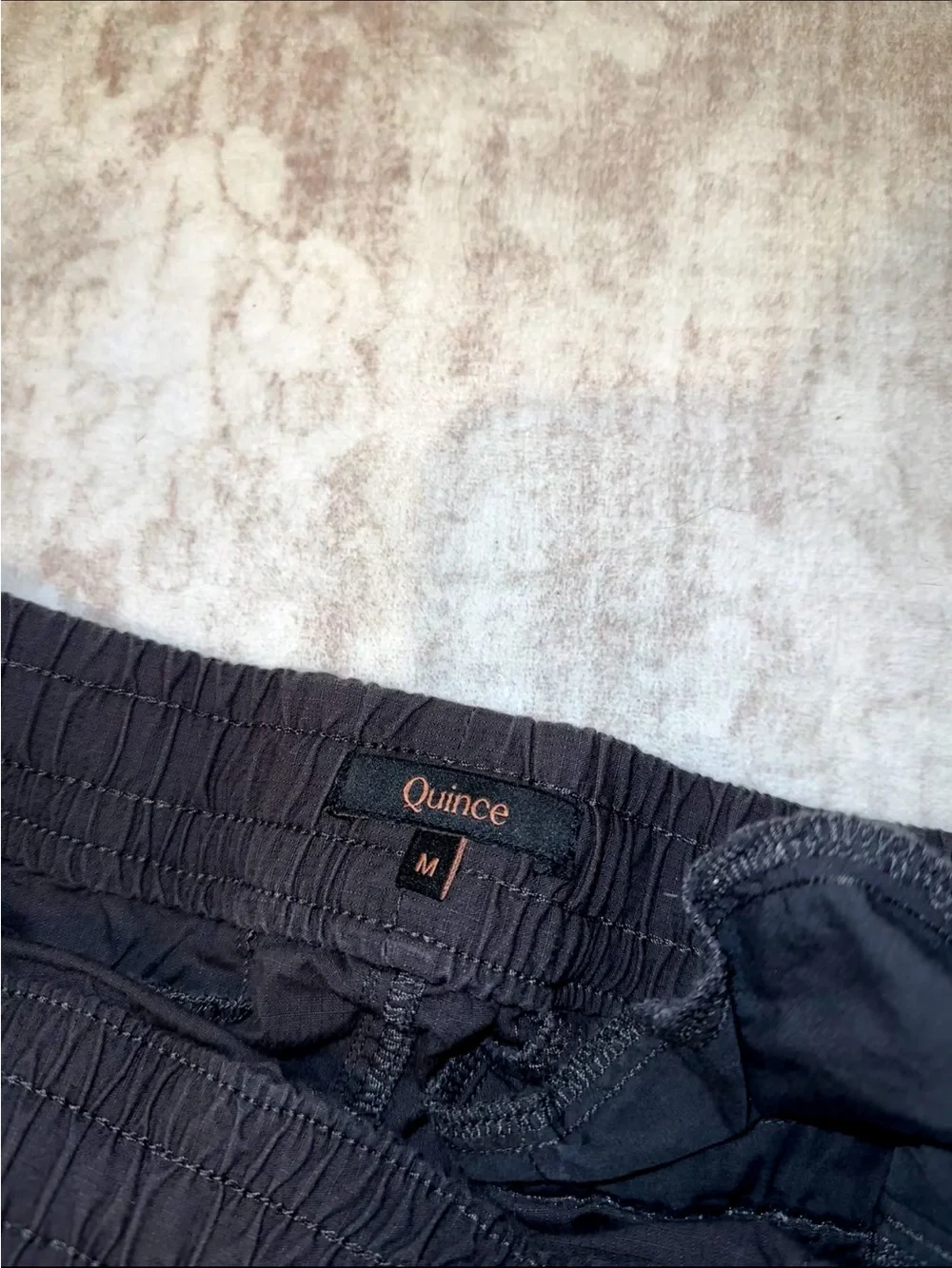 Womens Quince Organic Stretch Ripstop Shorts in Color Steel
